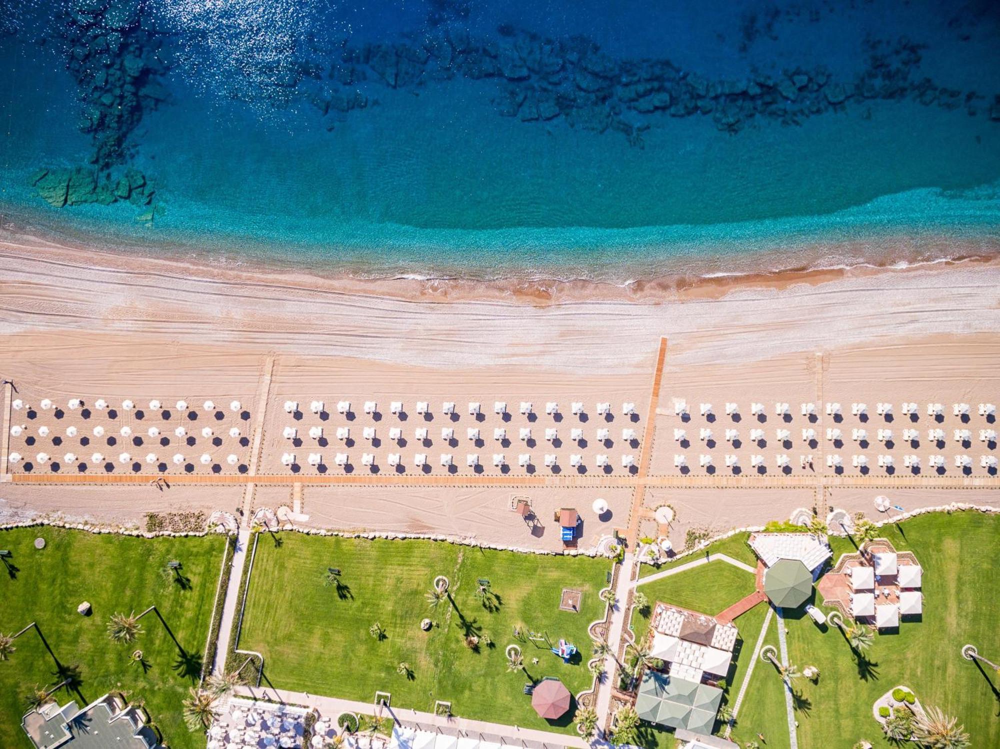 فندق رودوس بالاديوم ليجر آند ويلنيس Kallithéa المظهر الخارجي الصورة Aerial view of the beach